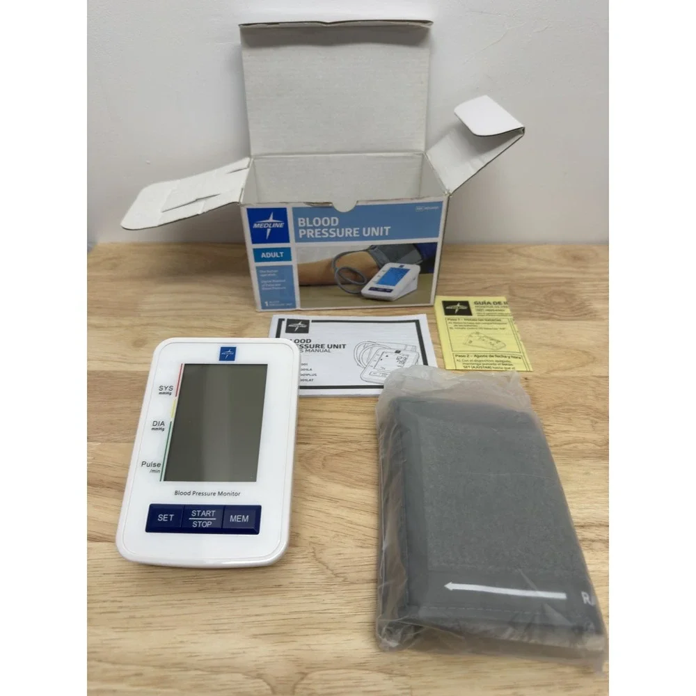 New Medline Blood Pressure Unit Adult One Button Option MDS4001 #17‎